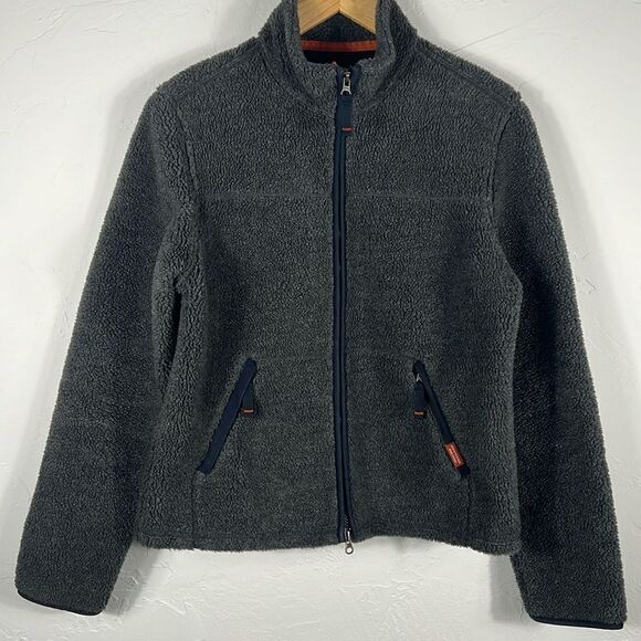 Abercrombie & Fitch Other - 🔥 Abercrombie & Fitch Full Zip Fleece Sherpa Jacket Dark Gray Men Size M - EUC